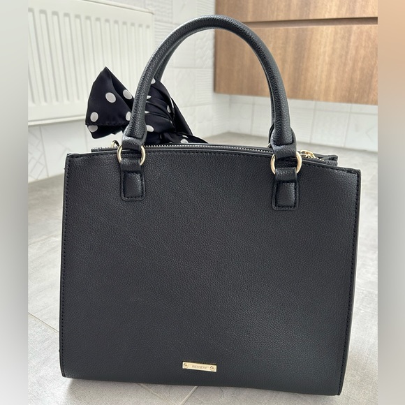 REVIEW “Mickie” Black Embroidered Bag - Picture 8 of 9